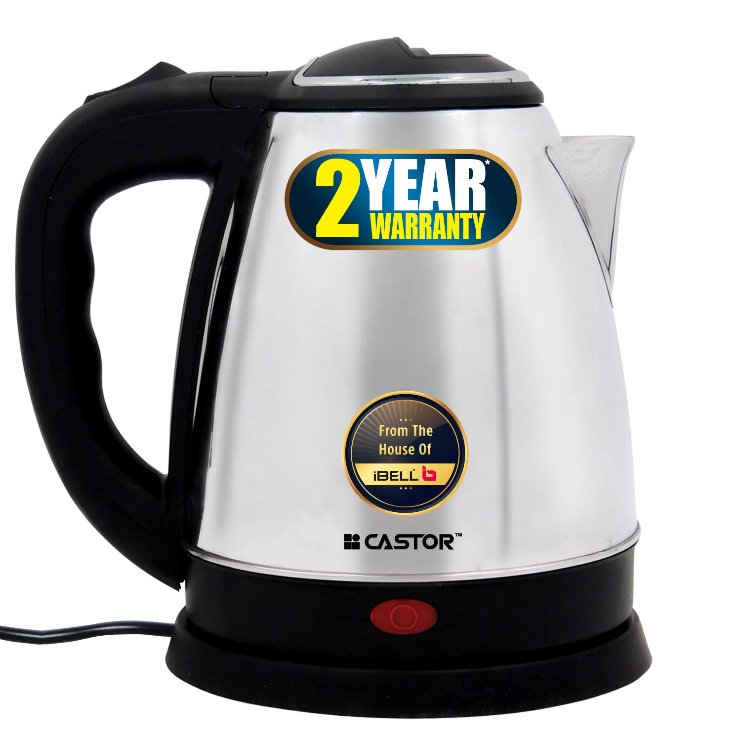 iBELL Castor CTEK15M Premium 1.5 Litre Stainless Steel Electric Kettle